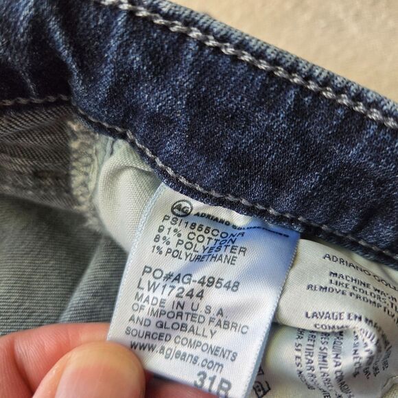 AG Adriano Goldschmied Jeans Womens 31R Blue The Prima Ankle Cigarette Ankle - Picture 6 of 16
